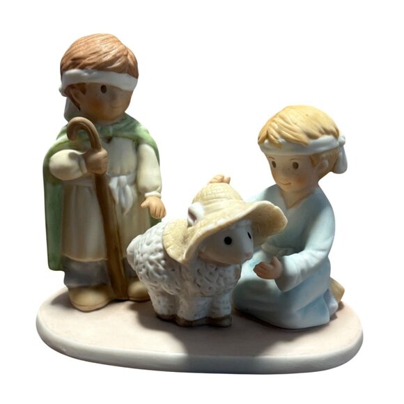 Home Interior Night Shepherd Figurine Scene Circle Of Friends VTG 1999 - Picture 1 of 8
